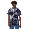 Teesafrique Sustainable Oversized tie-dye Embroidered Logo Graphic Mens Tee