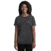 Teesafrique Sustainable Embroidered Logo Denim Graphic Womens Tee