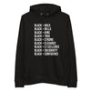 Teesafrique Sustainable  Black is Statement piece Blk Unisex pullover hoodie