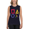 Teesafrique Sustainable Gaming Graphic  Muscle Shirt Tank top