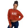 Teesafrique Sustainable Celebrate Black Future Statement piece bL Crop Sweatshirt
