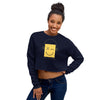 Teesafrique Sustainable Chill Vibes Only Statement Crop Sweatshirt